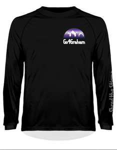 Go4Graham Men's Ilex Purple Sunset Long Sleeve MTB Jersey