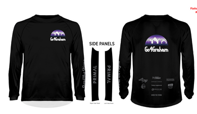 Go4Graham Women's Ilex Purple Sunset Long Sleeve MTB Jersey